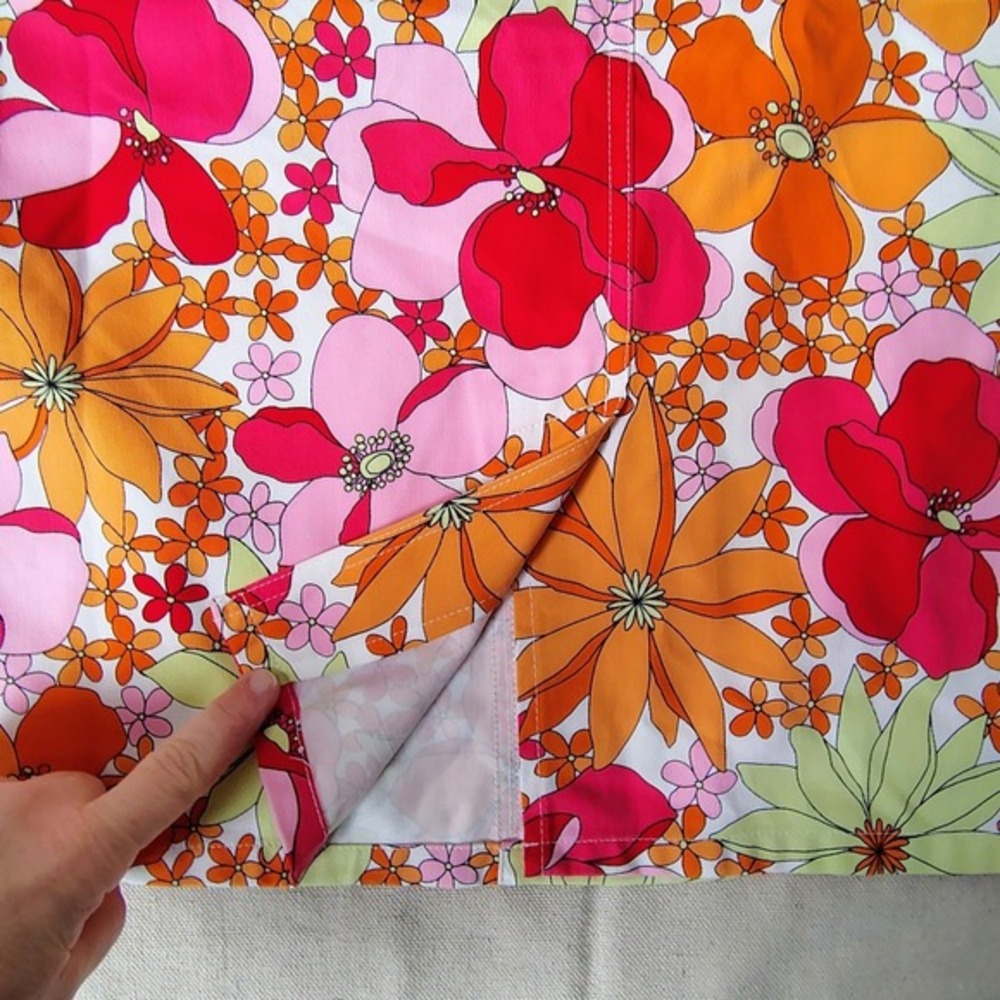 Talbots‎ Women's Size 4 Floral Print Knee Length Skirt Tencel cottagecore summer - Picture 2 of 8